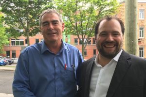 Marcel Groleau, président de l'UPA, et Christian Savard, directeur général de Vivre en Ville