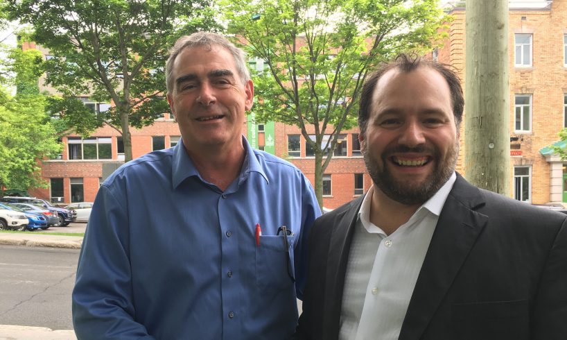 Marcel Groleau, président de l'UPA, et Christian Savard, directeur général de Vivre en Ville