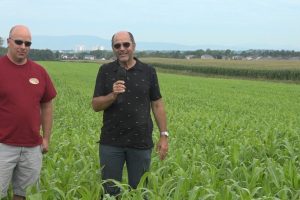 Gaétan Poulin, ferme Luga, et Guy Forand, Belisle nutrition animal